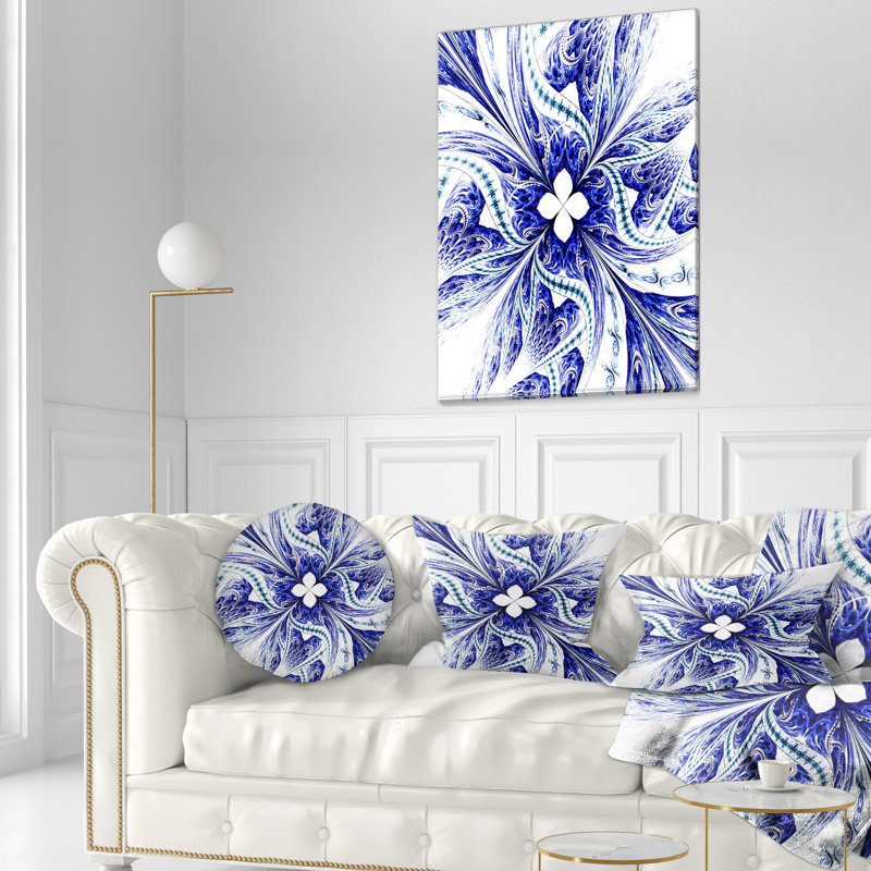 Coussin lombaire en fleur symétrique floral
