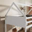Lit superposé au sol avec tête de lit, pied de lit et garde-corps, échelle, lit superposé en bois d'hévéa House-8209457