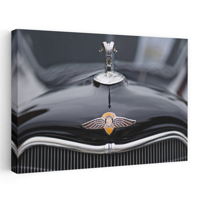 Close-up Of A Hood Ornament Of Dodge's Car Culver City Los Angeles County California USA by Scott M. Tansey - Wrapped Canvas Print
