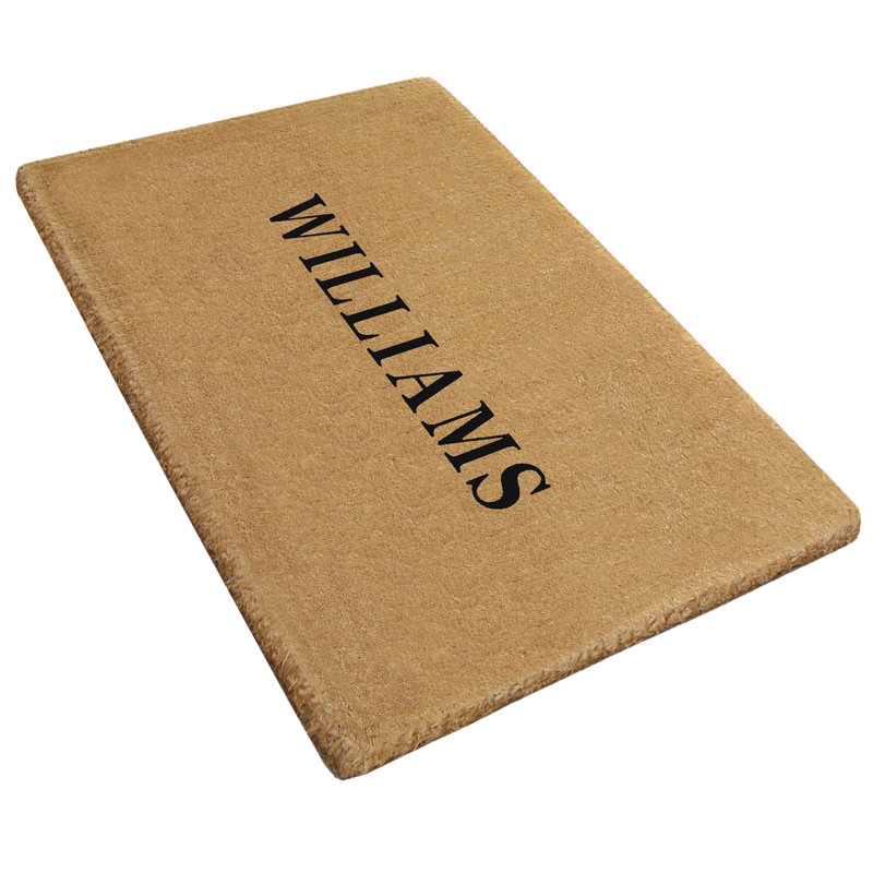 Tapis de porte extérieur personnalisé Goldenray, Rectangle 1 pi 10 po x 3 pi
