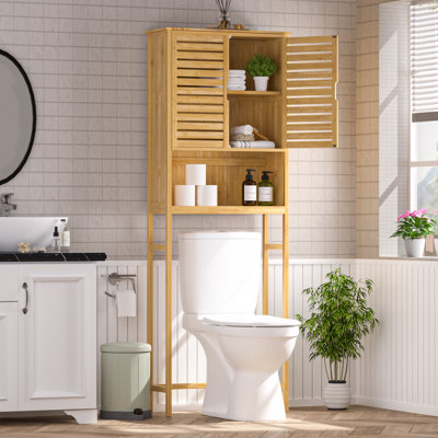 Donnell Bamboo Freestanding Over The Toilet Storage