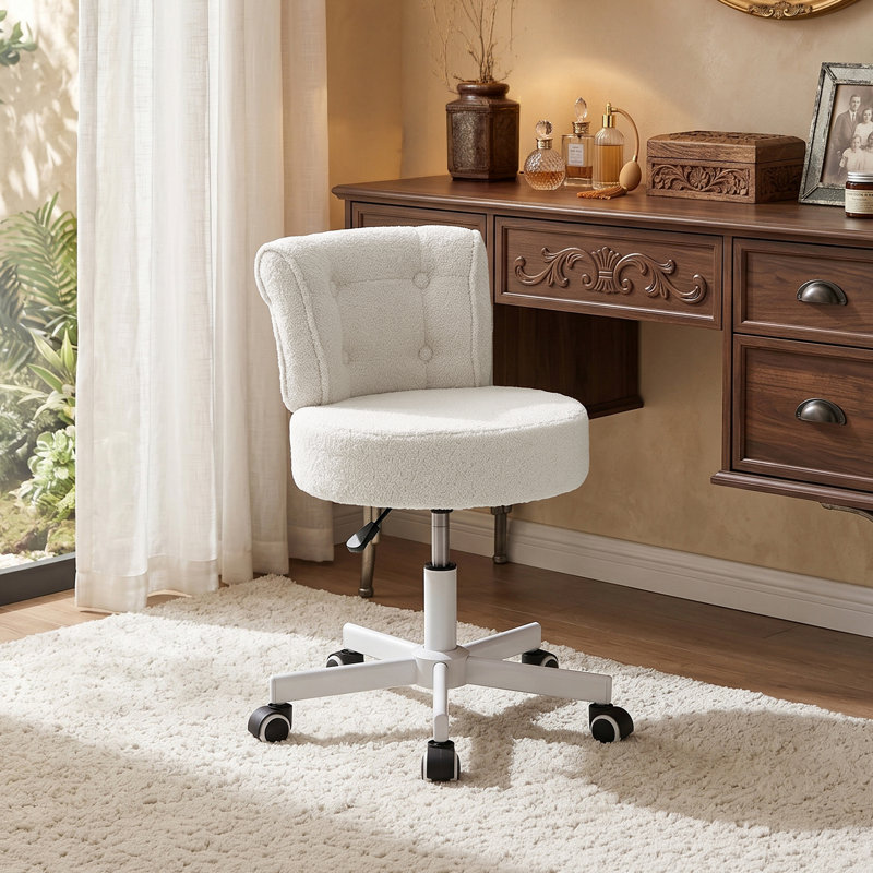 Accent Stool, White