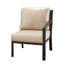 X-Back Col. 2-Piece Loveseat With Beige Cushions