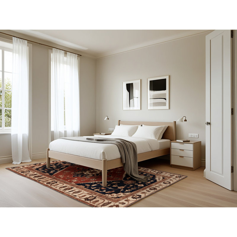 Tapis brun lavable à la machine, Rectangle 5 pi x 7 pi