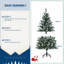 Arbre de Noël artificiel pré-décoré pré-décoré, partiellement floqué-1017424083