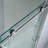 68-72" W x 76" H Three-Panel Single Sliding Frameless Shower Door with 3/8"(10mm) Clear Tempered Glass, Stainless Steel Accessories-51392857