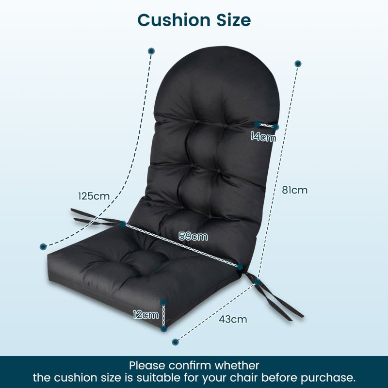 Wataga Seat Cushion, Black