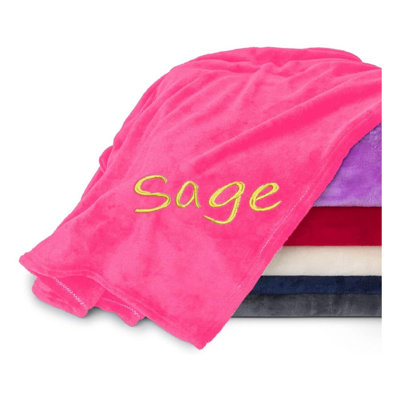 Personalized Blankets Soft Cozy Fleece Blanket