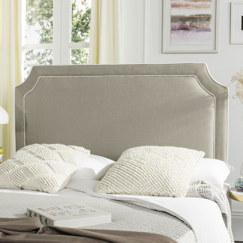Cloverdale Upholstered Panel Headboard, Full, Oyster