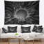 Tapisserie abstraite futuriste sur fond noir-28496063