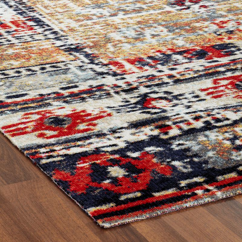 Davison Southwestern Area Rug in Gold, Rectangle 8'7" x 11'6"