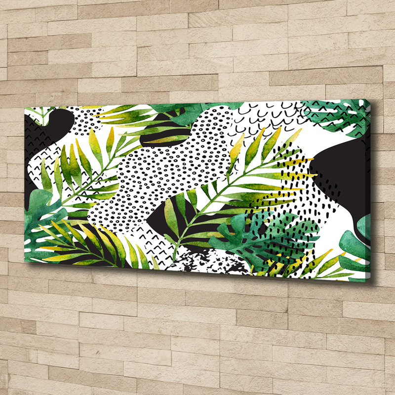 Tropical Leaves - Wrapped Canvas Print