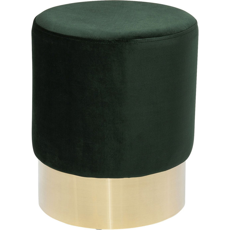 Stool Cherry Brass Ø35cm, Dark green