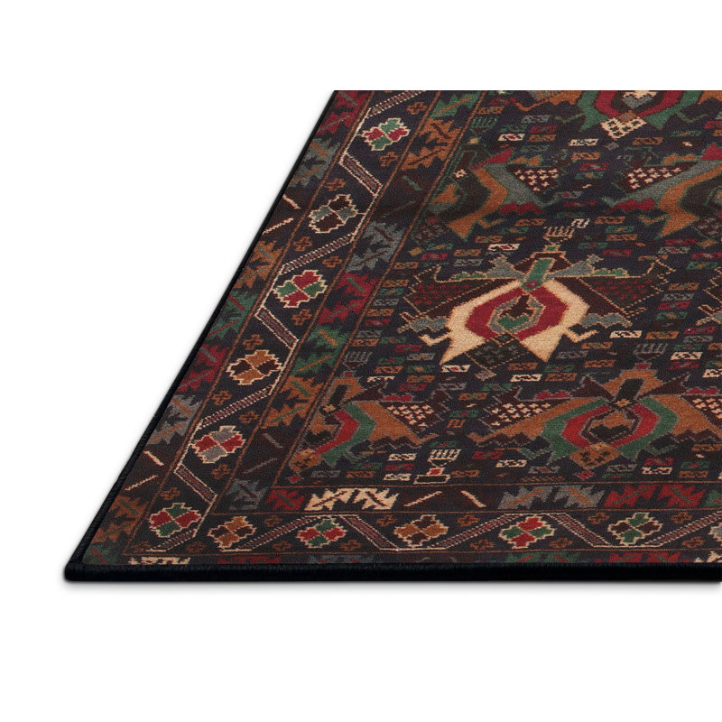 Tapis brun Southwestern, Rectangle 5 pi x 7 pi