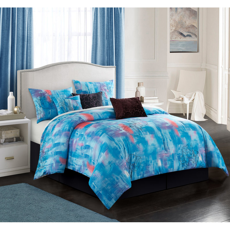 Abella 7 Piece Comforter Set, Queen