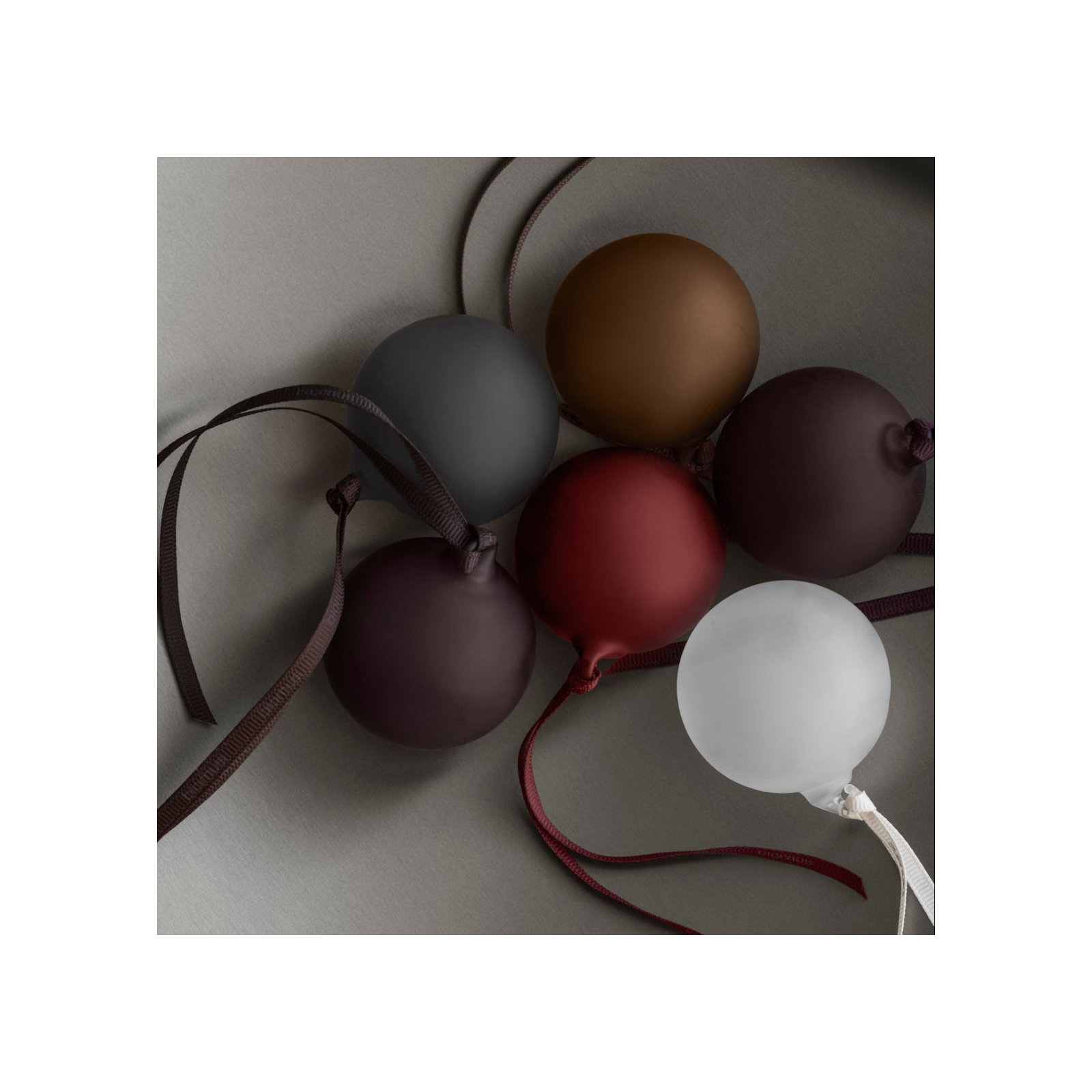 JUHLA Matte Glass Ornament, Tan