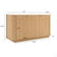 Buffet de rangement ondulé de 63 po à deux portes avec tablettes réglables, idéal pour la cuisine, le salon, le couloir - rangement polyvalent-409967854