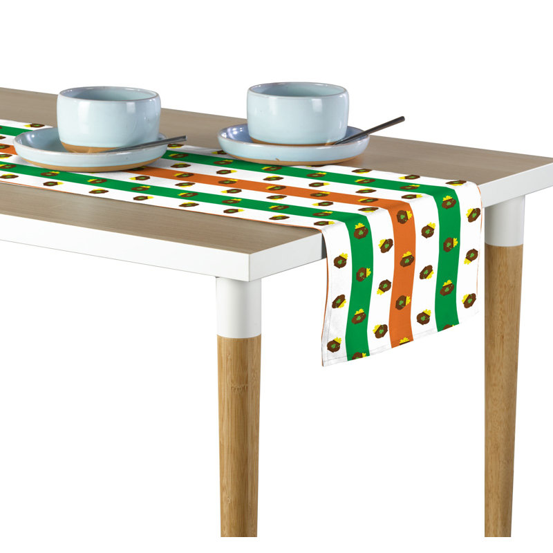 Smathering Pot Irish Stripe Table Runner, 108" L x 14" W