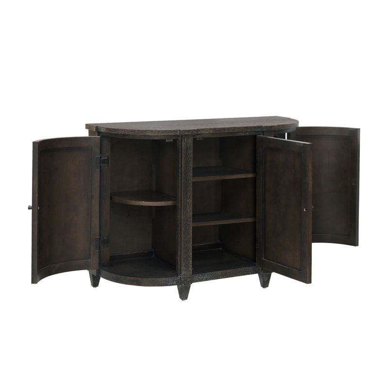 Commode d'appoint courbée 3 portes
