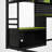 Full Size Loft Bed, E-Sports Gaming Hub, Led-Enhanced Desk & Pegboard, Eclectic Modern, For Teen Gamer Room-1400522296