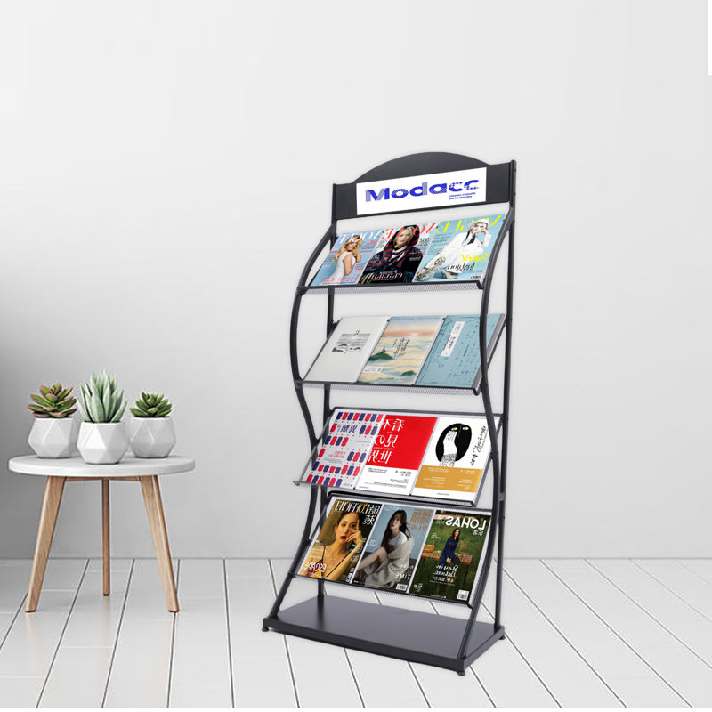 Multi-layer Floor-Standing Magazine Rack Display Rack