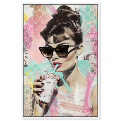«Milkshake Icon Canvas Retro Glam» par Art Remedy