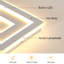 Modern 28Cm White Slim Square LED Flush Mount Ceiling Light