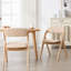 Chaise rembourrée empilable rembourrée et rembourrée-106402244