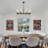 8-Light Black - Gold Dimmable Chandelier