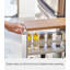 Tower Yamazaki Home Rolling Slim Storage Three Tier Utility Cart With Handle, Steel, Handle, Wheels-46492044