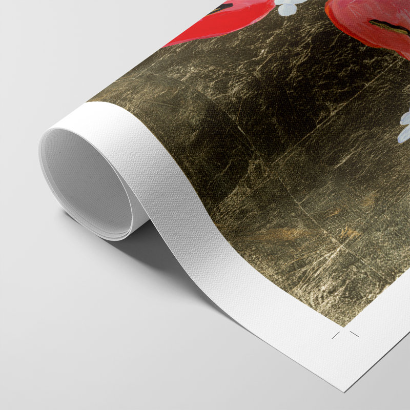 Poppy Party - Impression sur toile seulement - NON CADRE, H 18 po x l 12 po