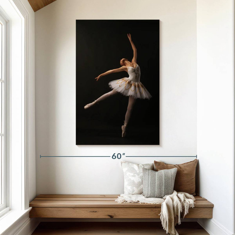 Ballerine passionnée, H 48 po x l 32 po