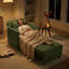 Canapé-lit convertible L 87 po 3-en-1, dossier réglable en 3 sections avec 2 coussins et sac de rangement-1029668283