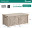 Balconera Deck Box 142.7 cm W 450 L Water Resistant Resin Lockable Deck Box-123416432