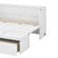 Grand lit escamotable avec port USB et tiroir