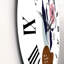 Fleurs abstraites sur formes minimes IV - Horloge murale moderne-60327802