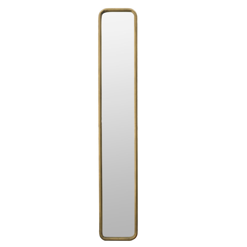 Full Length Antique Gold Metal Frame Mirror, Stylish Home Decor Essential