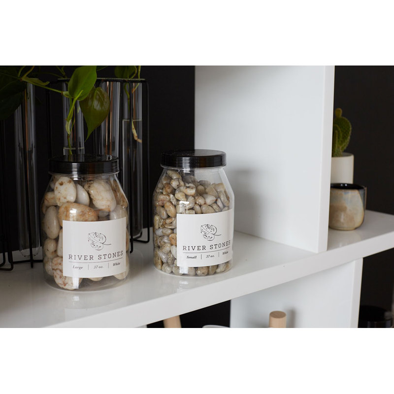 Stone Stones, White, 6.5" H x 4.5" W x 11.75" D
