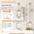 Michiel 1-Light 8.46in Cylinder Crystal Rod Pendant Light for Kitchen Island Dining Room Entryway-1753278166