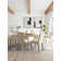 Laguna Rectangular Table And Cream Side Chairs Dining Set