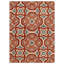 Tapis en laine touffetés à la main Beybut - Rectangulaire, couleur beige rouge, design floral moderne, tapis antidérapants faits à la main et épais pour le salon, la chambre à coucher-1564188034