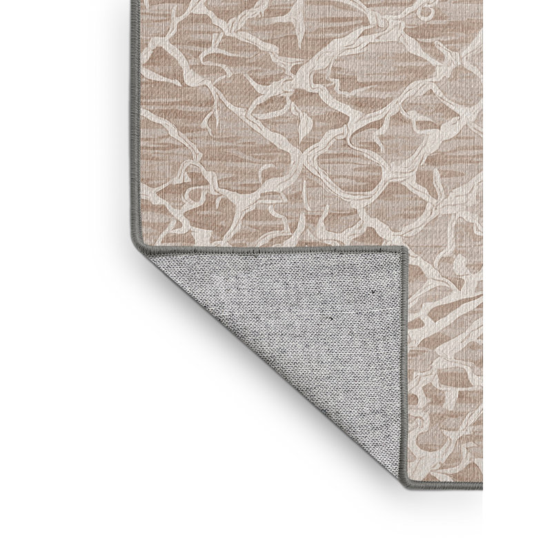 Tapis gris lavable à la machine, Rectangle 7 pi x 10 pi
