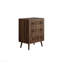 Commode 3 tiroirs, commode garde-robe moderne, armoire de rangement en bois, armoire de rangement pour commode, convenant au salon, à la chambre à coucher, au couloir (noyer)