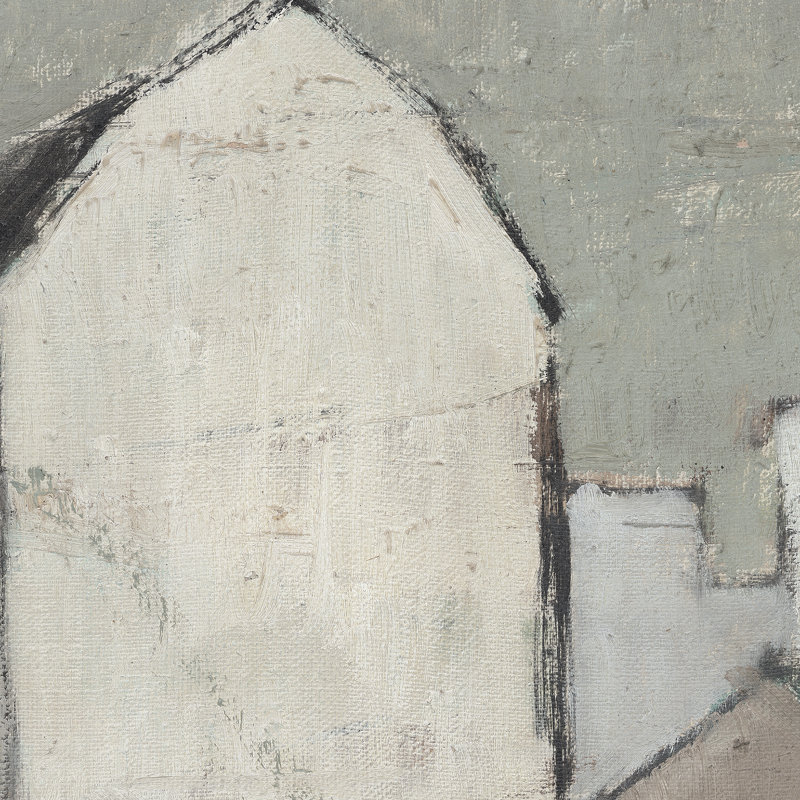 White Barn Print
