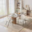 Chaise de salle à manger rembourrée avec accoudoirs avec structure en métal et dossier courbé rembourré pour la cuisine et la salle à manger-1545635761-1557744521