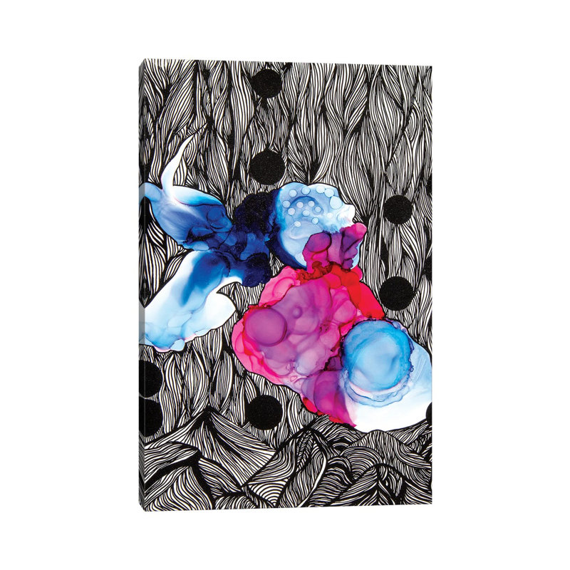 «Life in a Bubble» par Jamie Pomeranz - reproduction d'art, Pas de tapis, Toile tendue, H 12 po x l 8 po x P 0,75 po