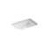 Ladena® Finish Vitreous China Rectangular Undermount Bathroom Sink with Overflow