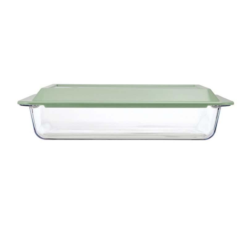 Plat de cuisson rectangulaire avec couvercle Pfaltzgraff, 13,43 po x 8,7 po