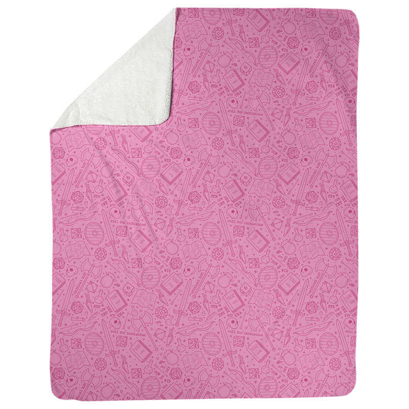 Couverture Katelyn Elizabeth RPG, l 52,5 po x L 62,5 po, Rose
