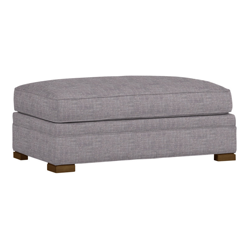 Repose-pieds et demi Nicholas, La Havane, Chenille nomade ardoise Crypton®